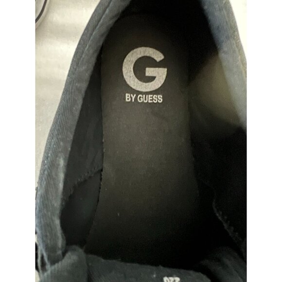 G by Guess Womens Black & White Fabric Low Top Lace Up Sneakers USA size 8.5 - Picture 5 of 6